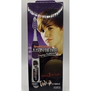 Justin Bieber Brush Buddies Singing purple  Toothbrush